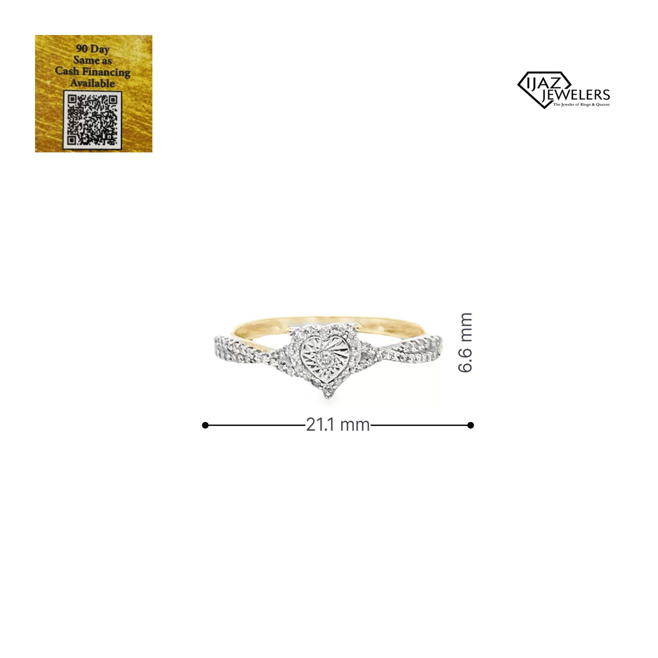 10K Gold 0.15 CTW Diamond Ladies Ring