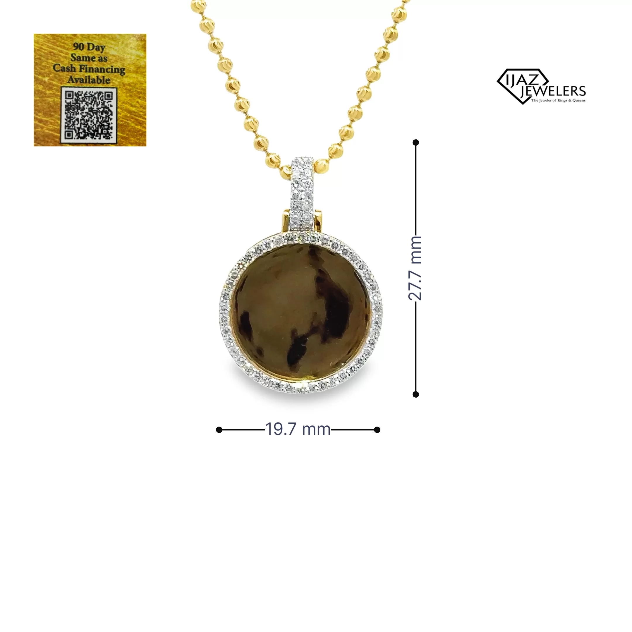 10K Gold 0.58 CTW Diamond Picture Charm