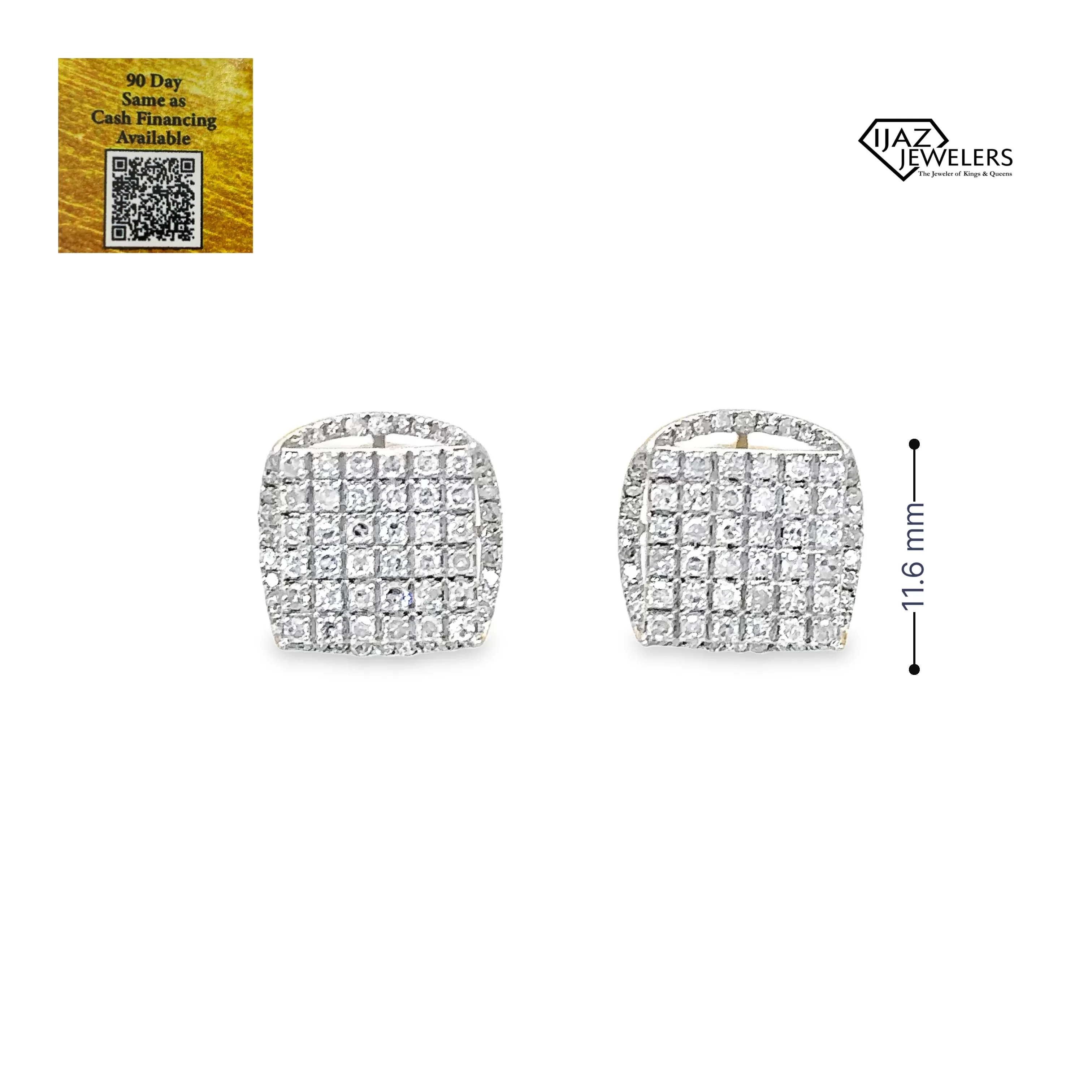 10K Gold 0.93 CTW Diamond Earrings