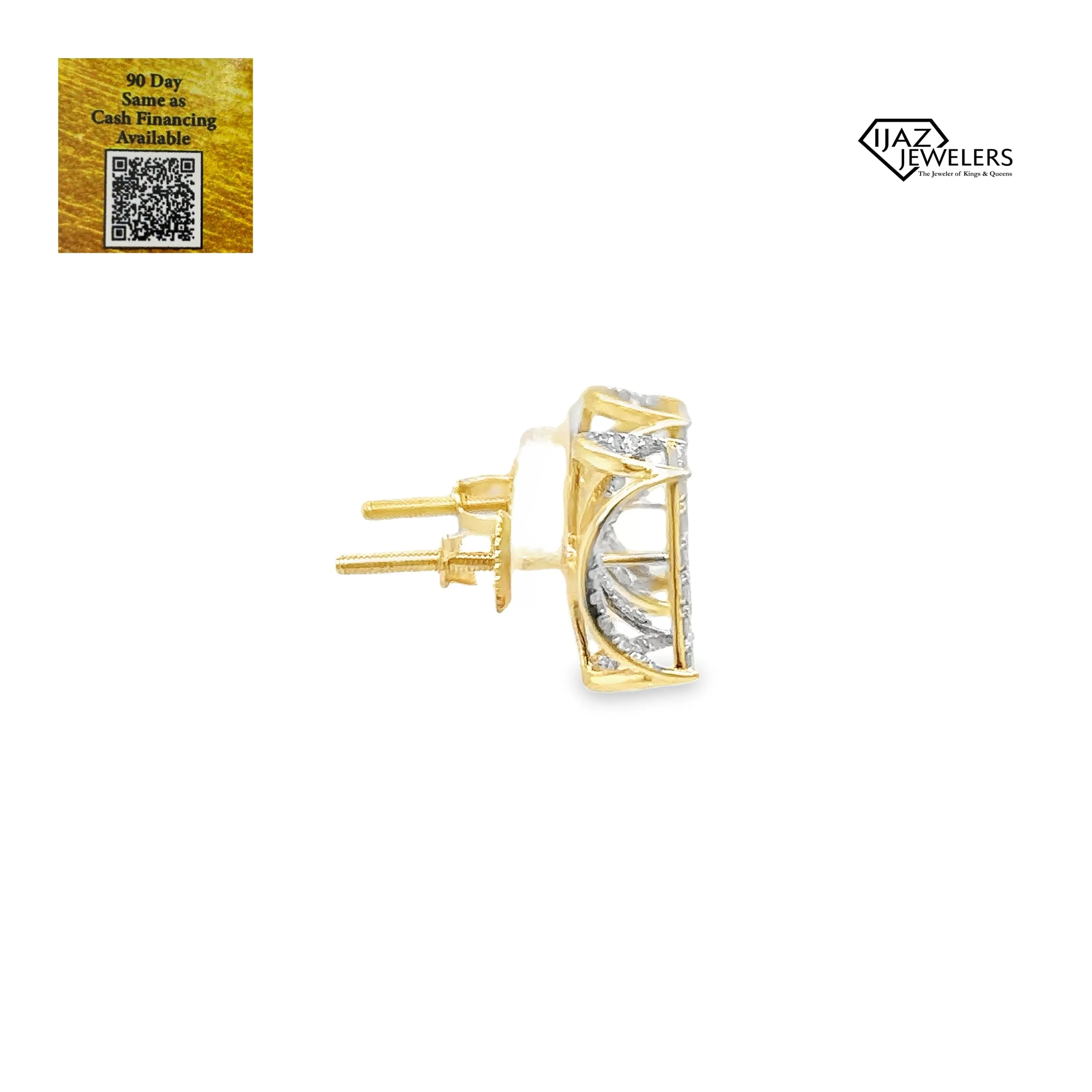 10K Gold 0.93 CTW Diamond Earrings