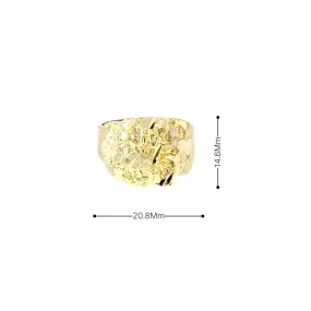 10K Gold Nugget Ring 6 Grams