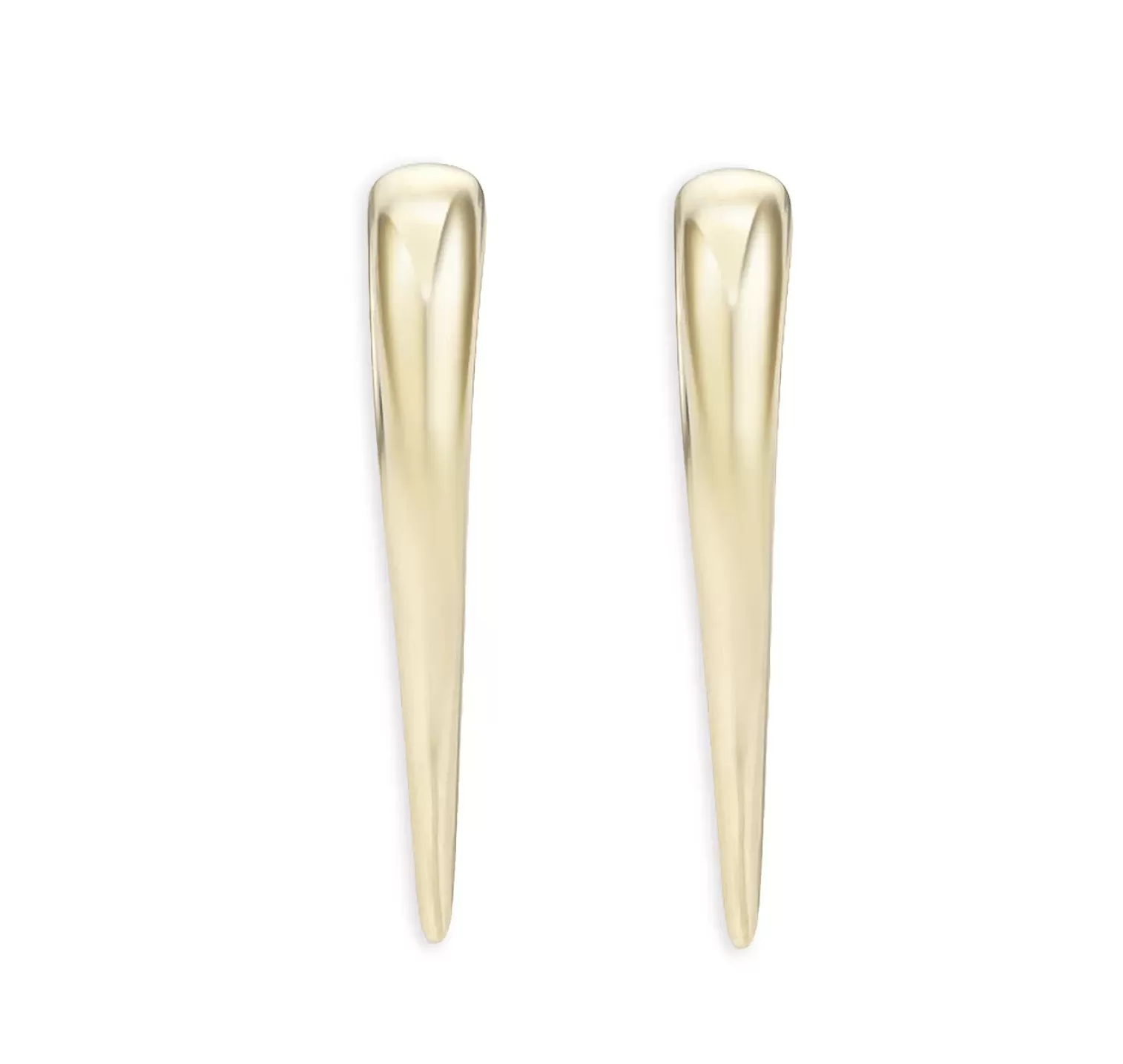 14K Gold Dagger Hoops Earrings