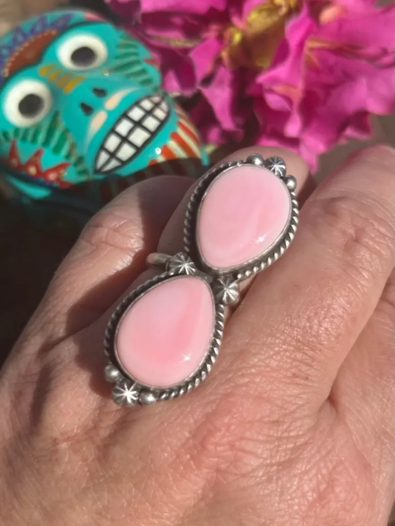 2 Stone "Cotton Candy" Rings