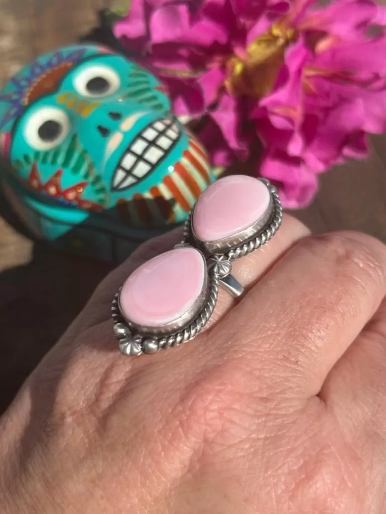 2 Stone "Cotton Candy" Rings