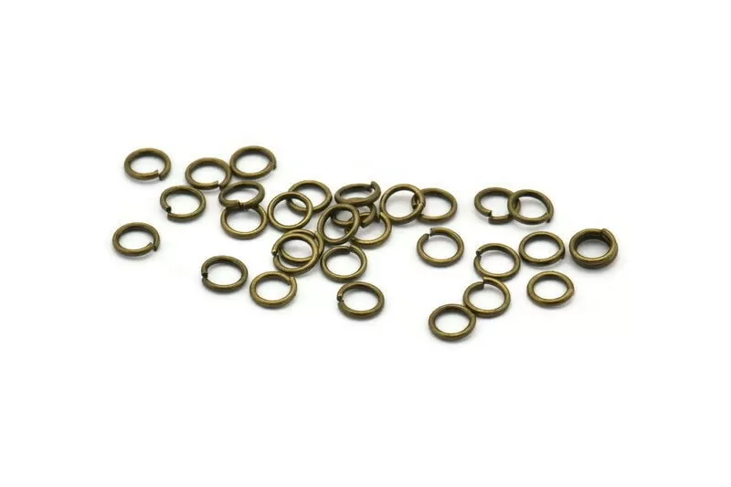 5mm Jump Ring - 500 Antique Brass Round Jump Rings Connectors Findings (5x0.80mm) R-01 ( A0335 )