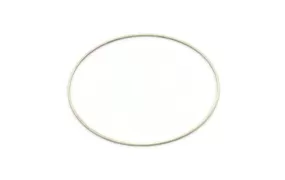 75mm Circle Connectors - 4 Antique Silver Plated Brass Circle Connectors (75x1x1mm) BS 1102