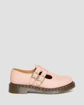 8065 VIRGINIA LEATHER MARY JANE SHOES Peach