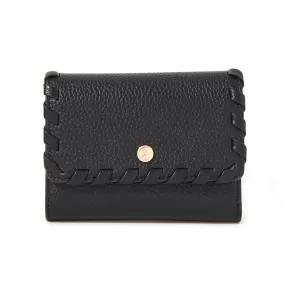 Accessorize London Black Whipstitch Purse