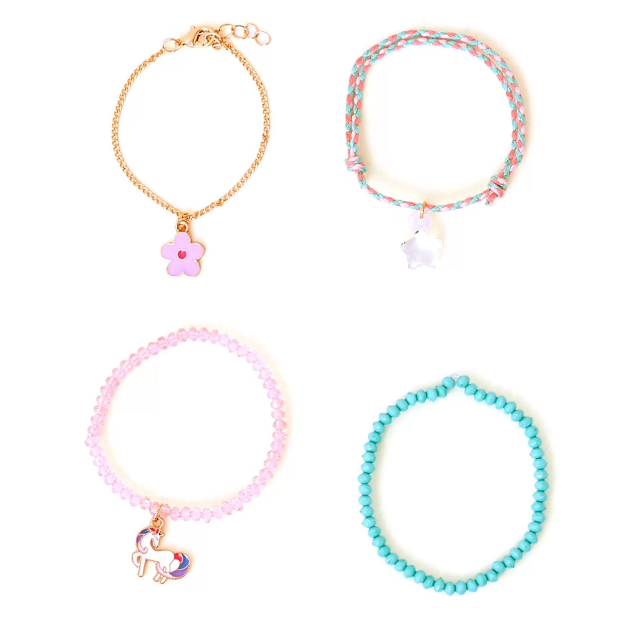 Accessorize London Girl's Multi Friendship Bracelets  Pack Of Four