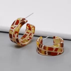 Acetate Hoop Earrings