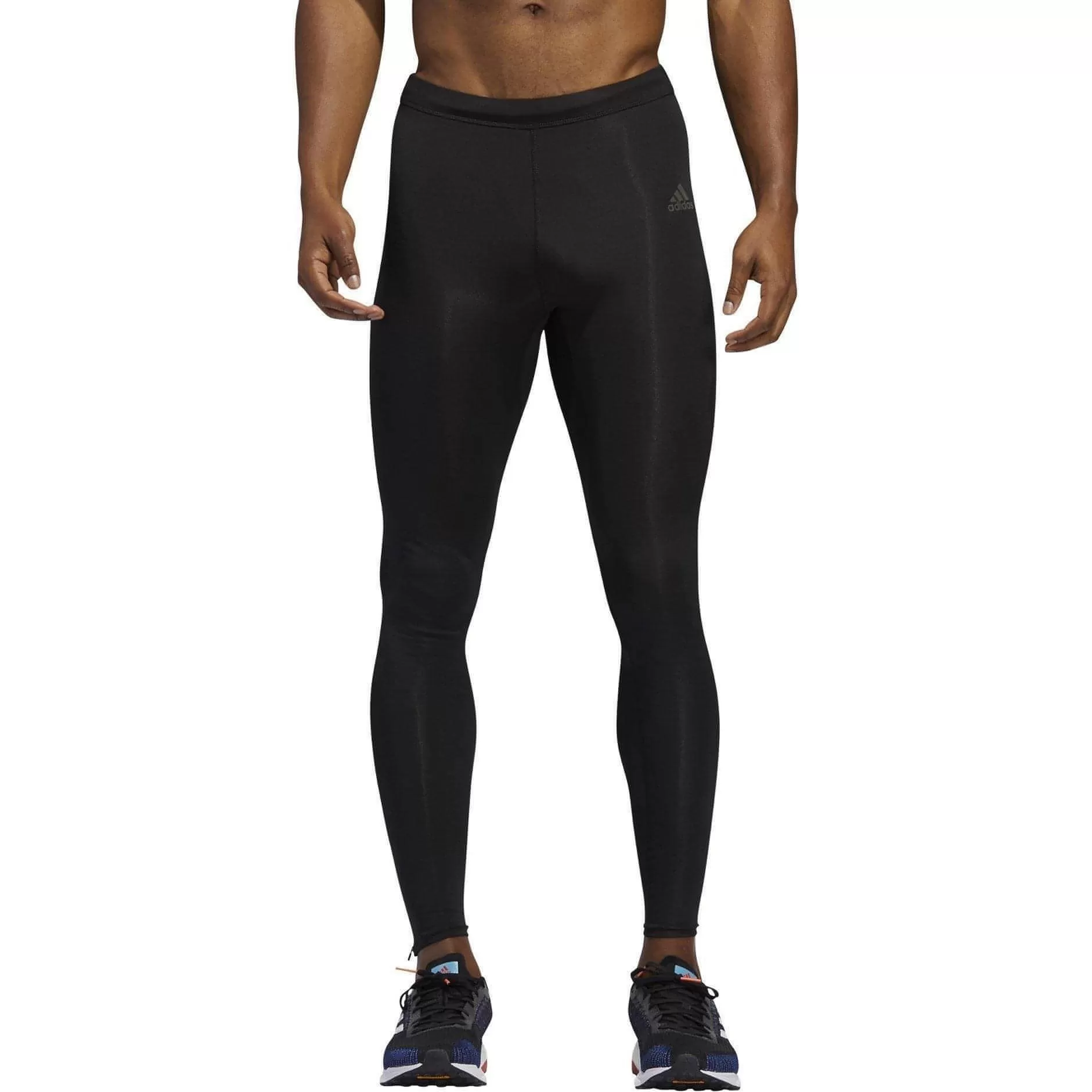 adidas Own The Run Mens Long Running Tights - Black