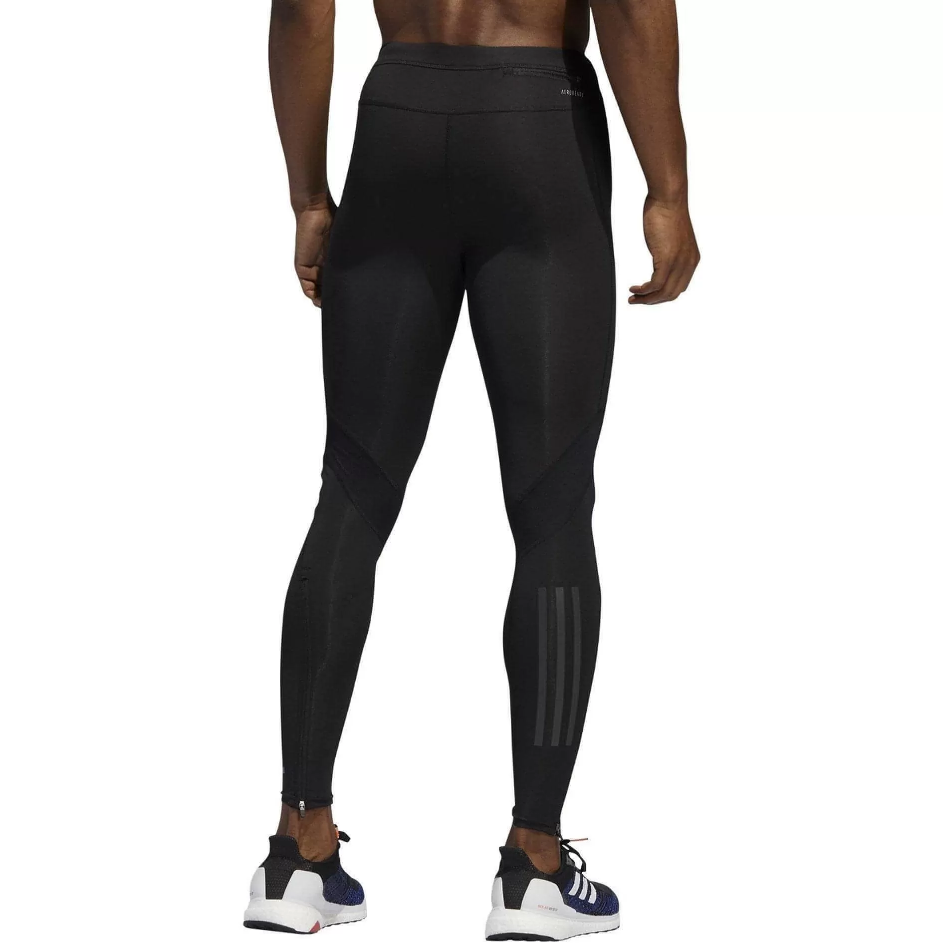 adidas Own The Run Mens Long Running Tights - Black