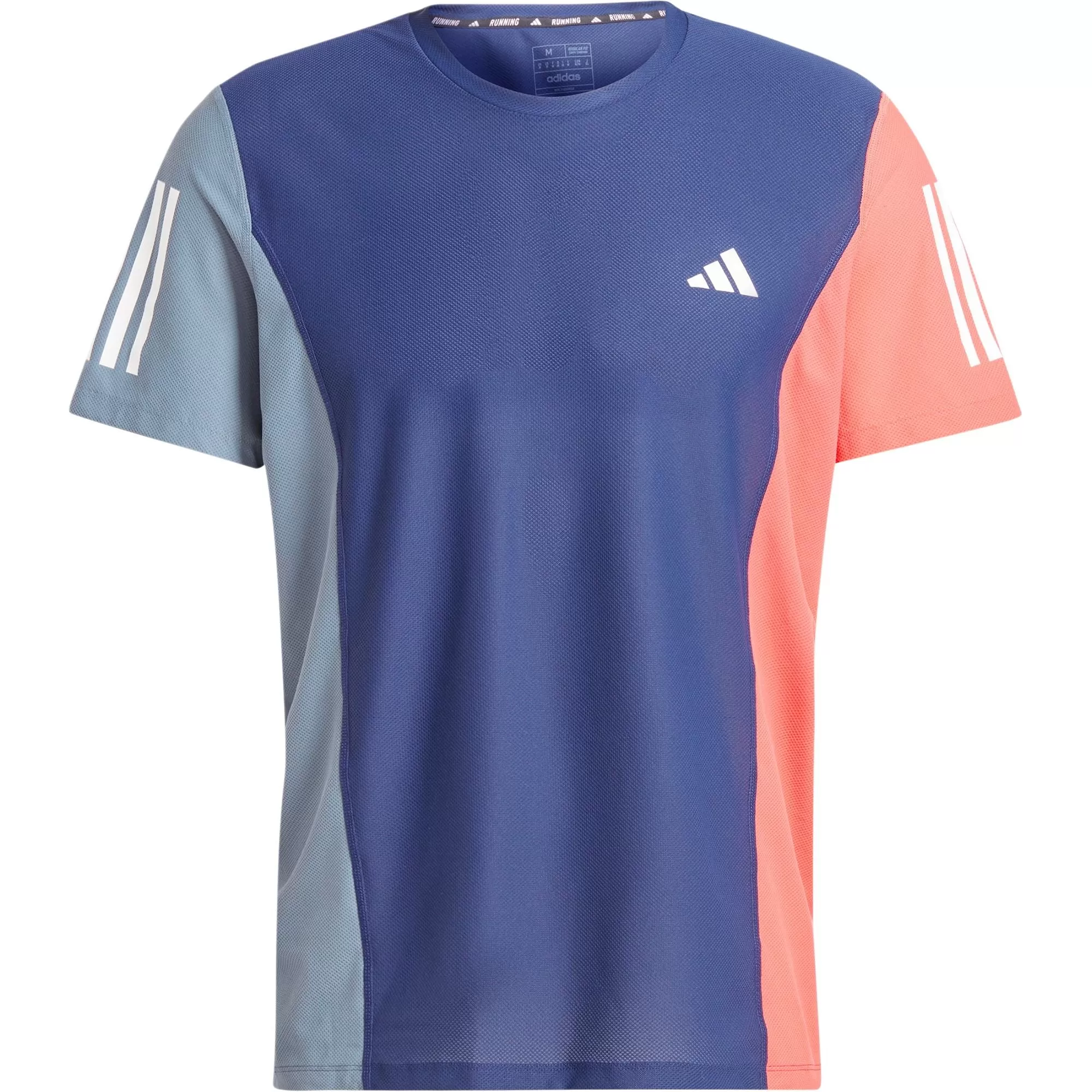 adidas Own The Run Short Sleeve Mens Running Top - Blue