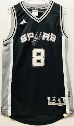 Adidas Spurs Patty Mills Black NBA Jersey 8