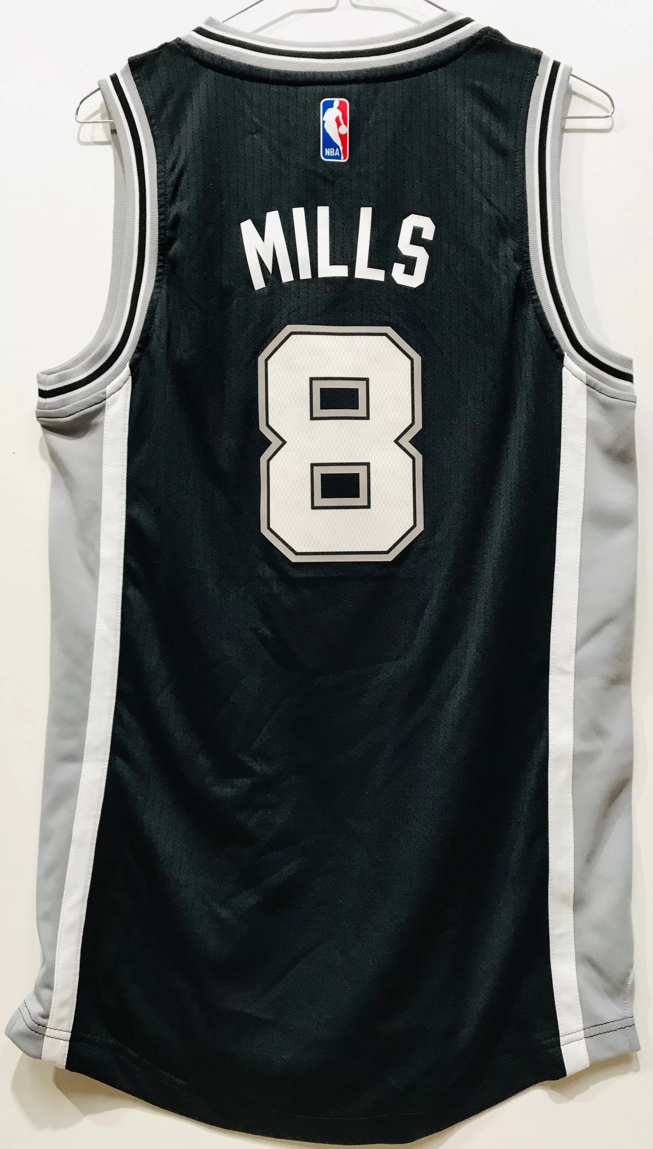 Adidas Spurs Patty Mills Black NBA Jersey 8