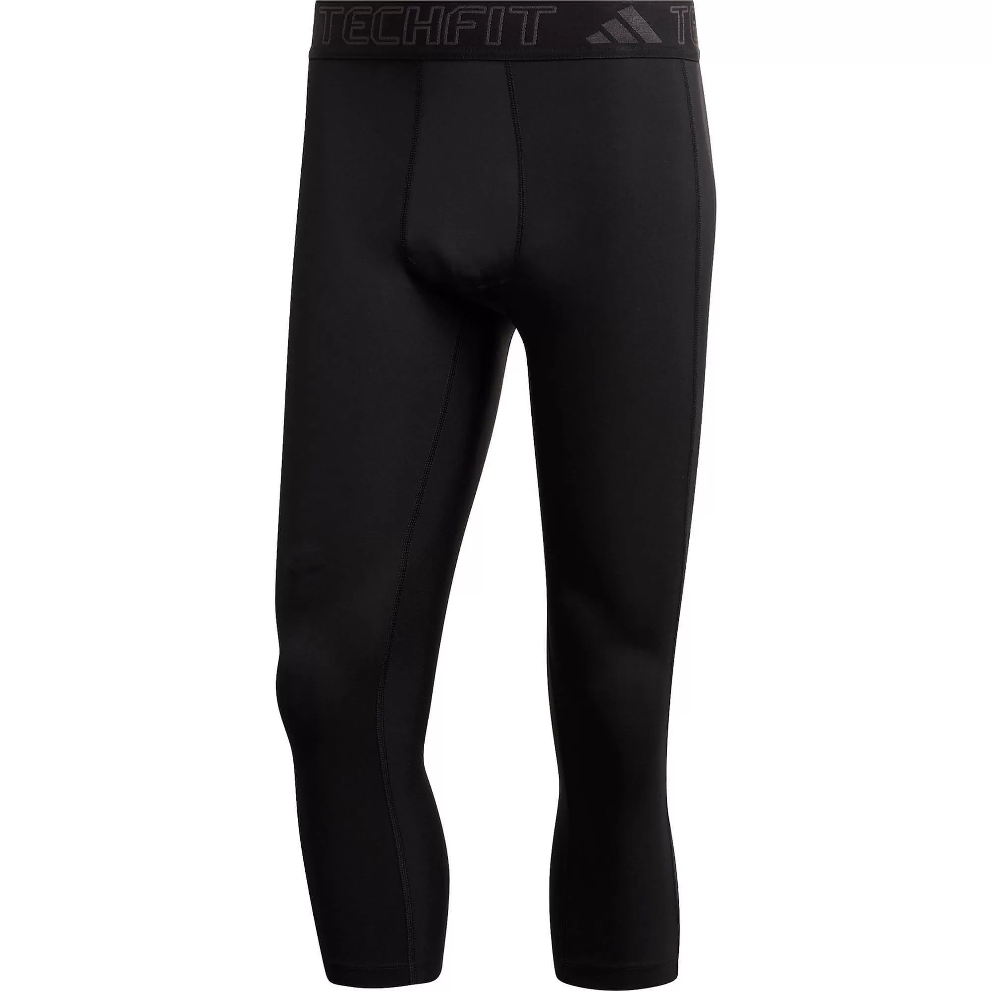 adidas Tech Fit Mens 3/4 Capri Training Tights - Black