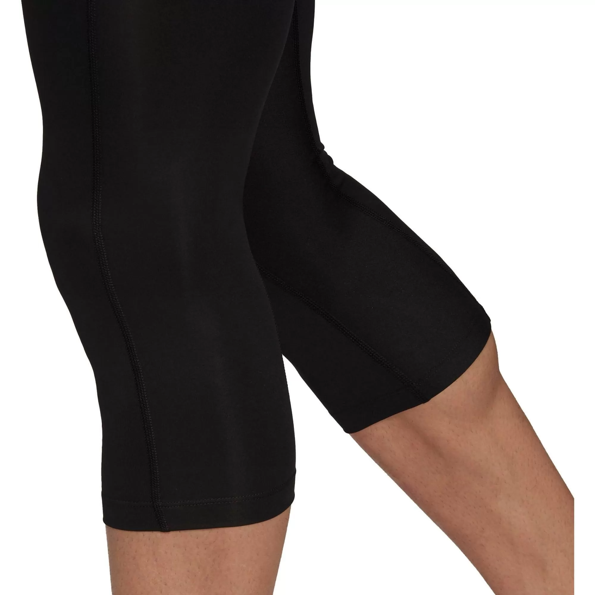 adidas Tech Fit Mens 3/4 Capri Training Tights - Black