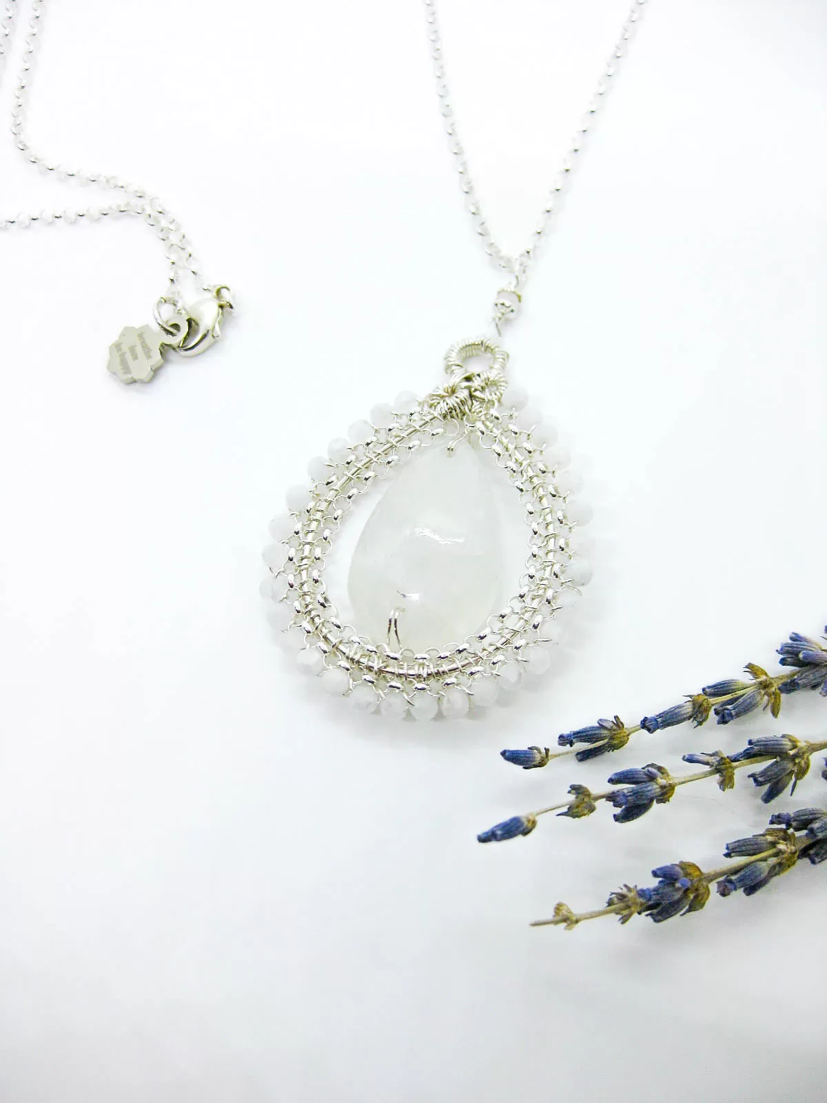 Alyssa: Moonstone Long Necklace - n587oak