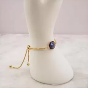 Amethyst Jeweled Slider Bracelet