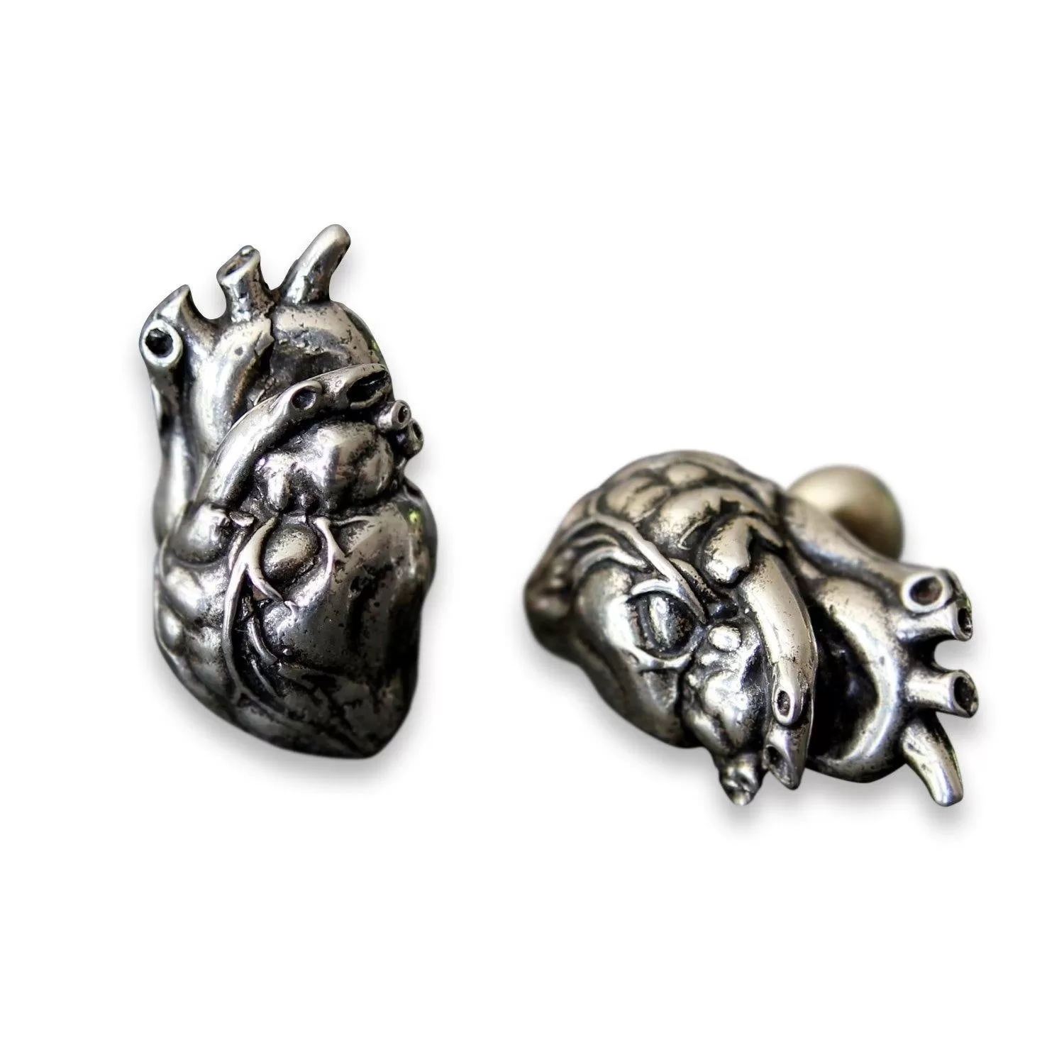 Anatomical Human Heart Cuff Links