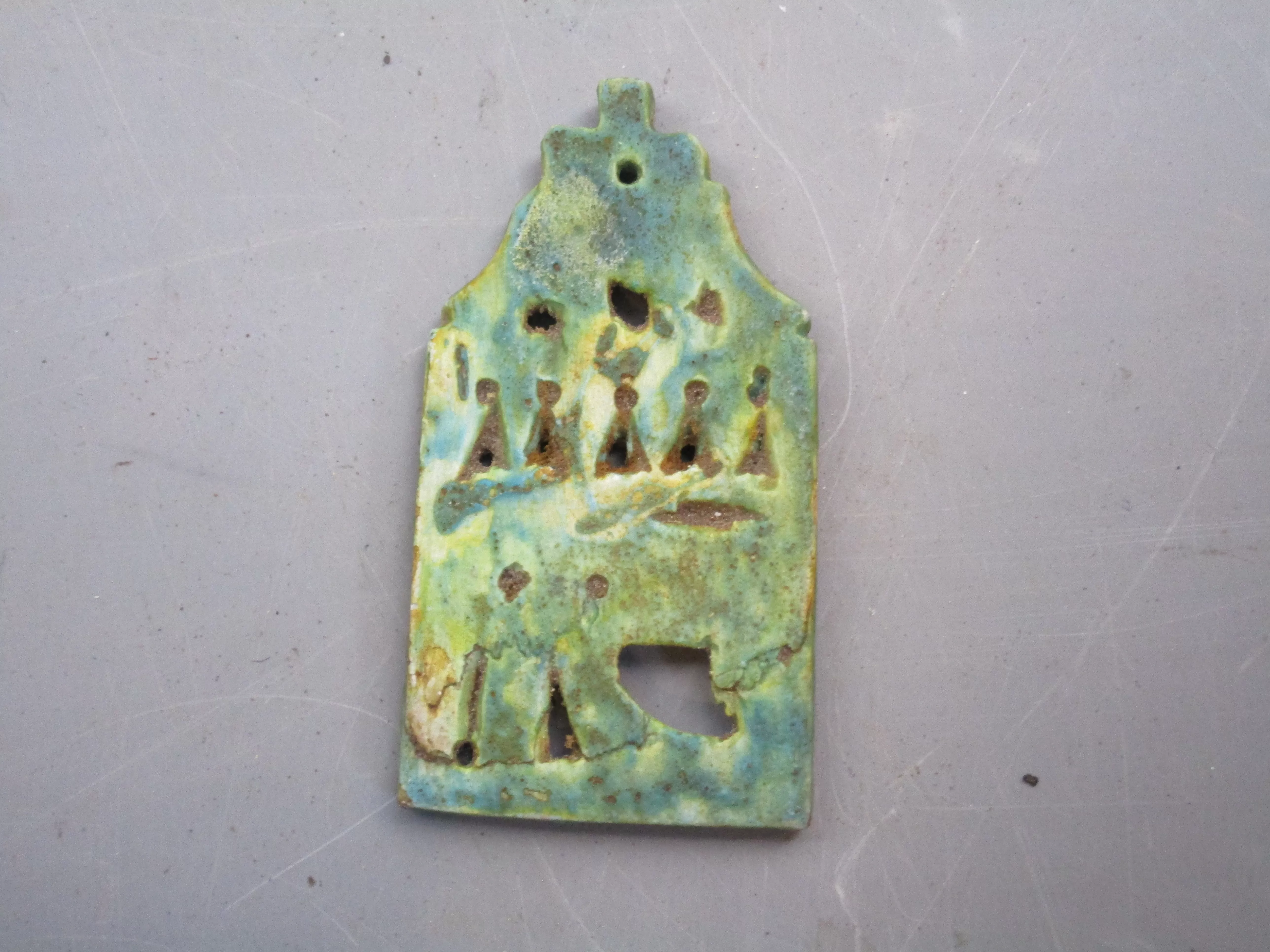 Ancient Egyptian Eye Of Horus Pendant Old Kingdom 2686-2181 B.C. Antique