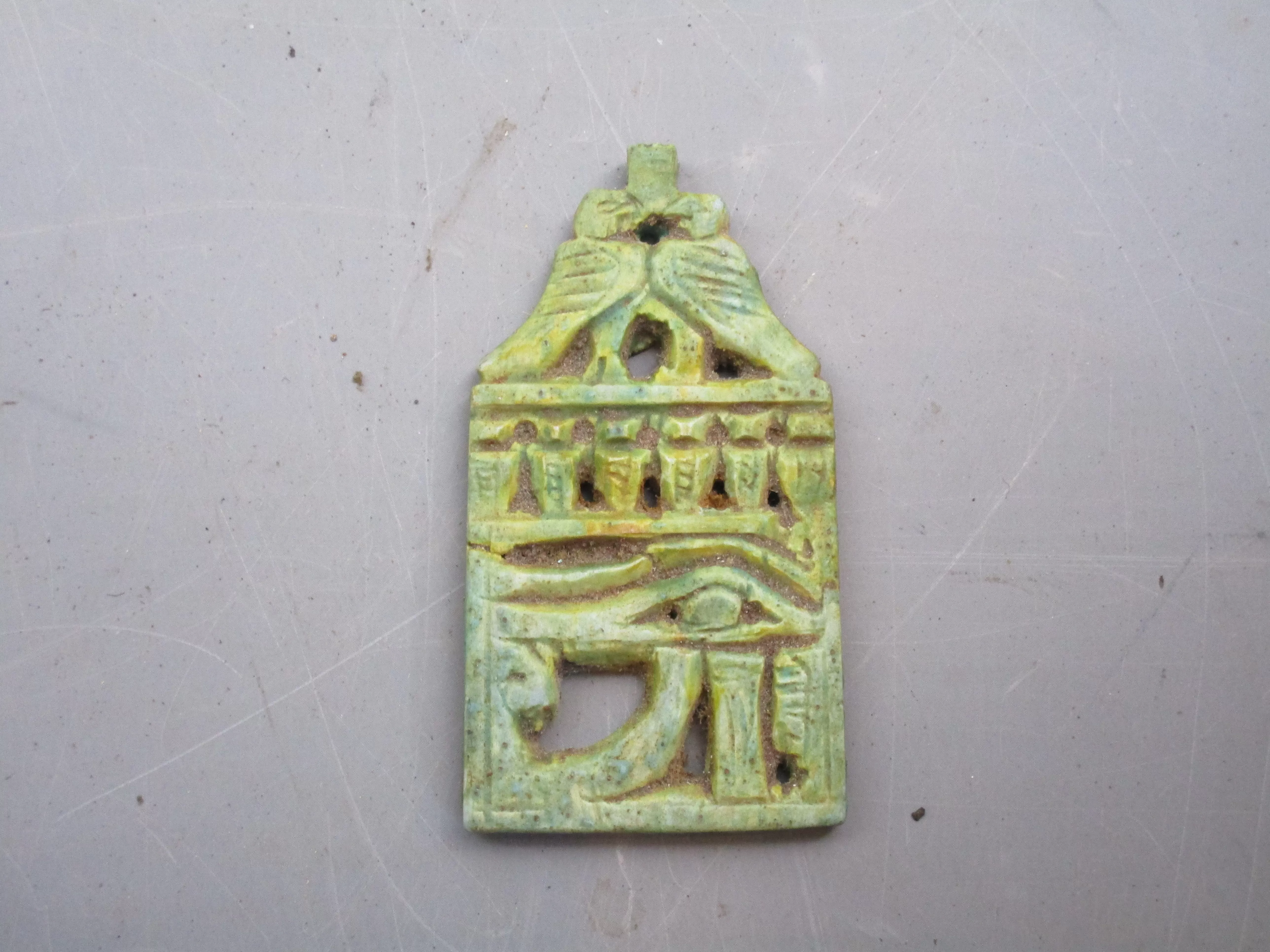 Ancient Egyptian Eye Of Horus Pendant Old Kingdom 2686-2181 B.C. Antique