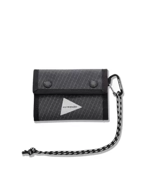 And Wander Reflective Rip Wallet Charcoal