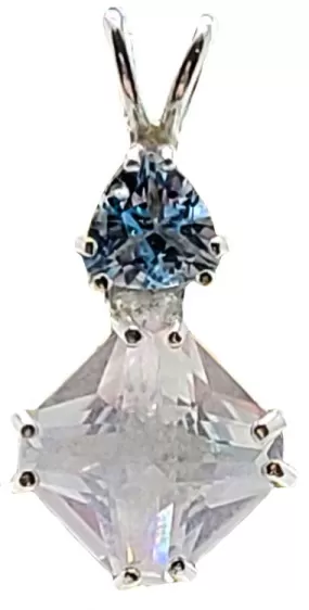 Angel Aura Mini Magician Stone? with Trillion Cut Blue Topaz