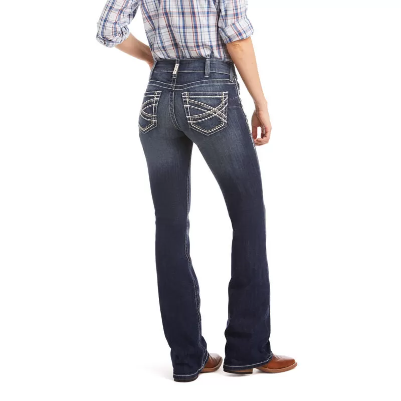 Ariat R.E.A.L Mid Rise Stretch Straight Leg Dresden Jean