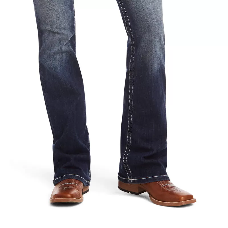 Ariat R.E.A.L Mid Rise Stretch Straight Leg Dresden Jean