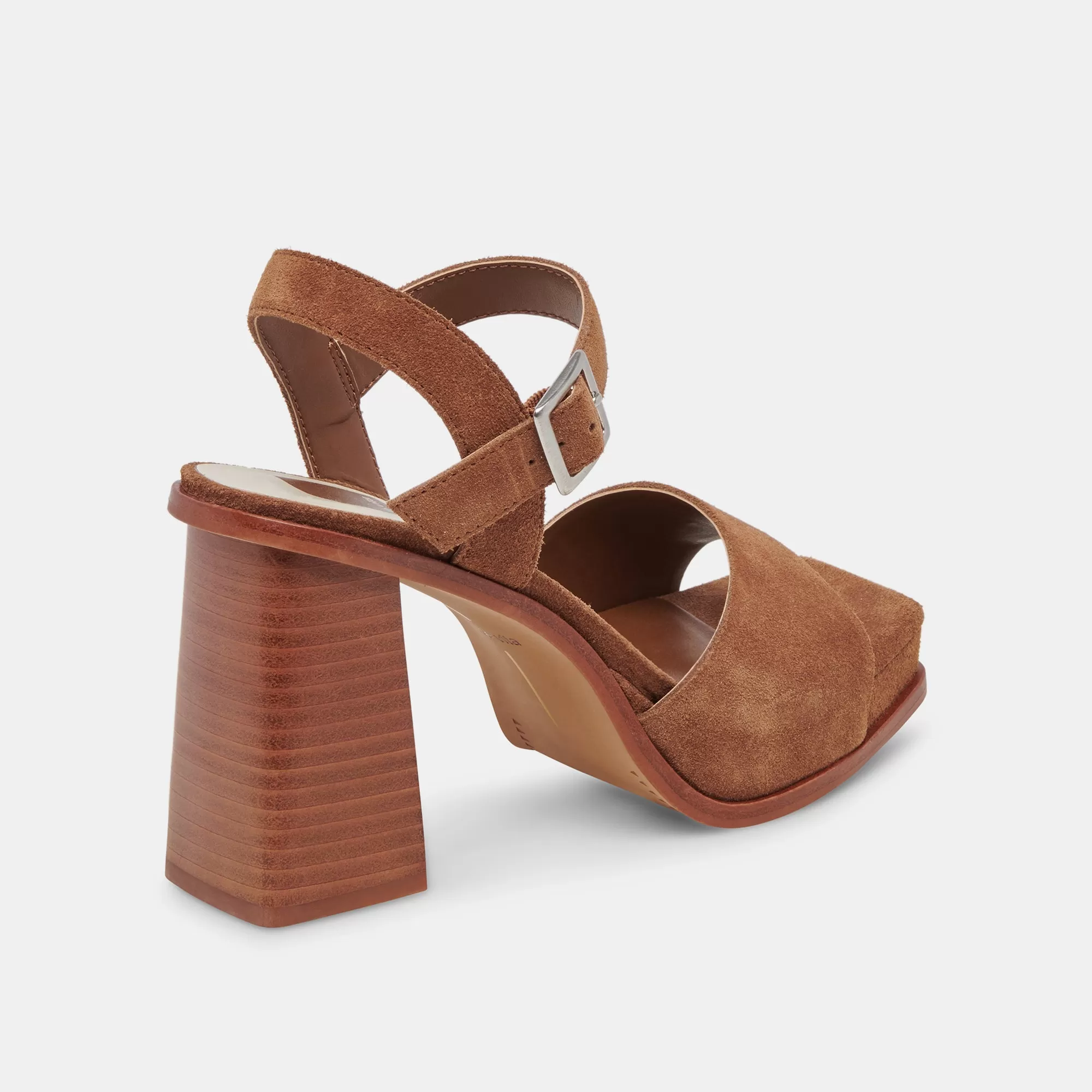 AUBREY HEELS CHESTNUT SUEDE