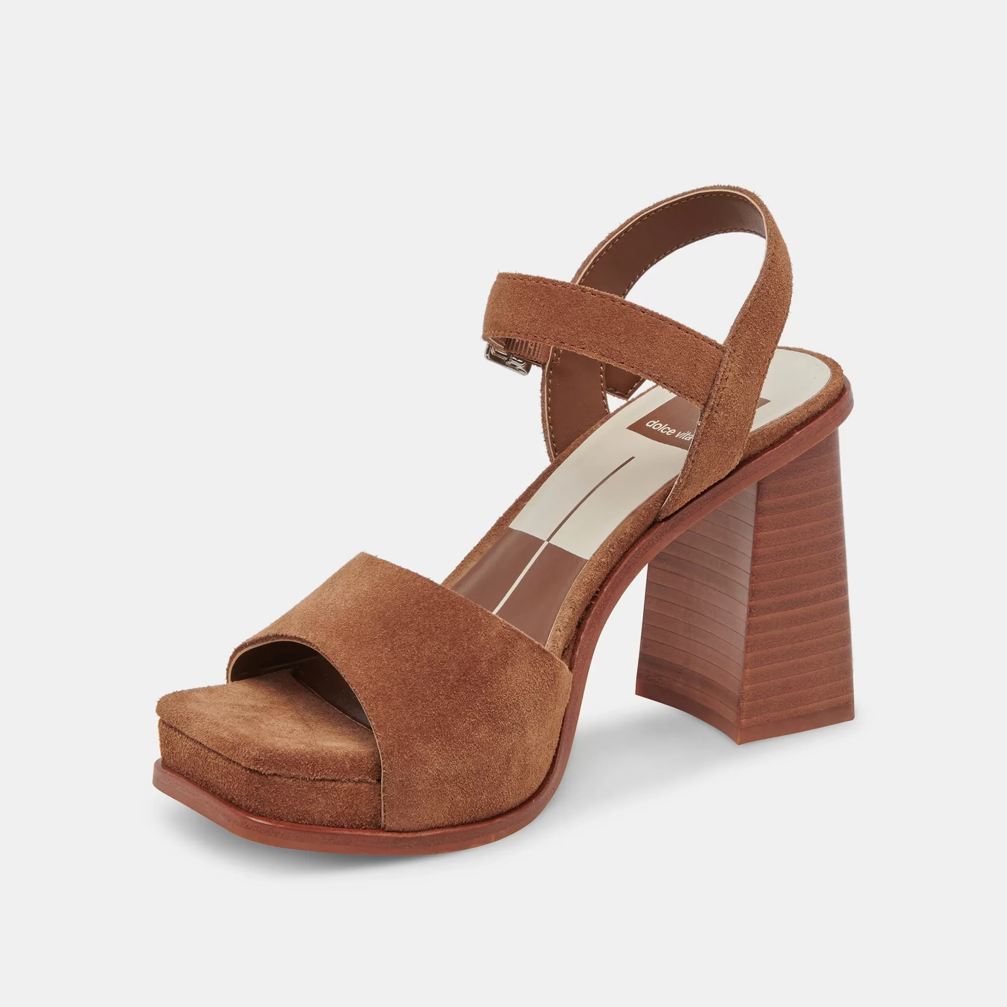 AUBREY HEELS CHESTNUT SUEDE