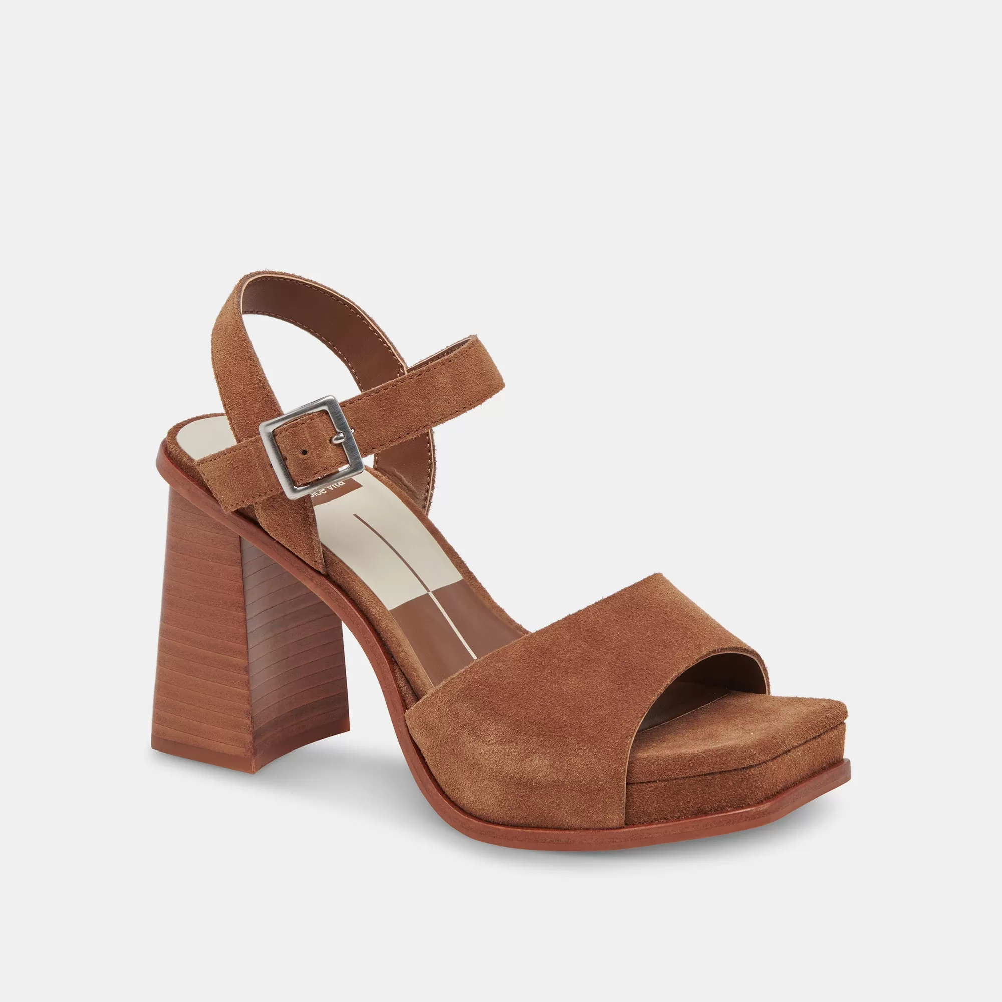 AUBREY HEELS CHESTNUT SUEDE