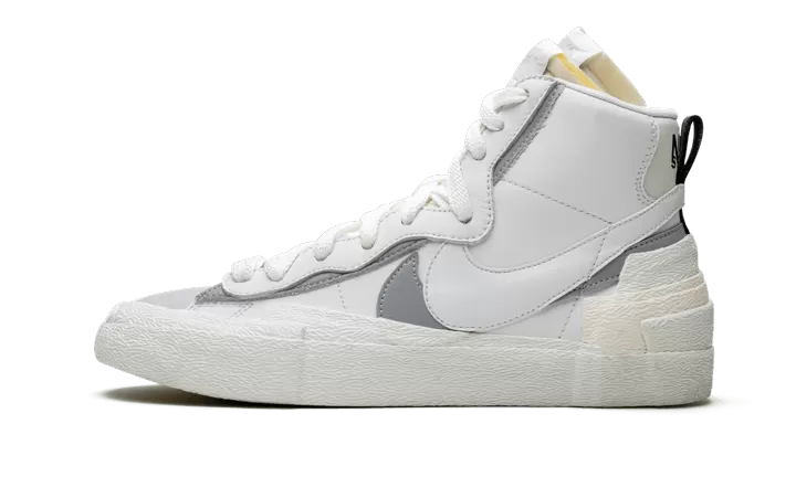 Blazer Mid Sacai White Grey