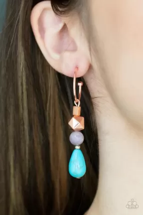 Boulevard Stroll Copper-Earrings