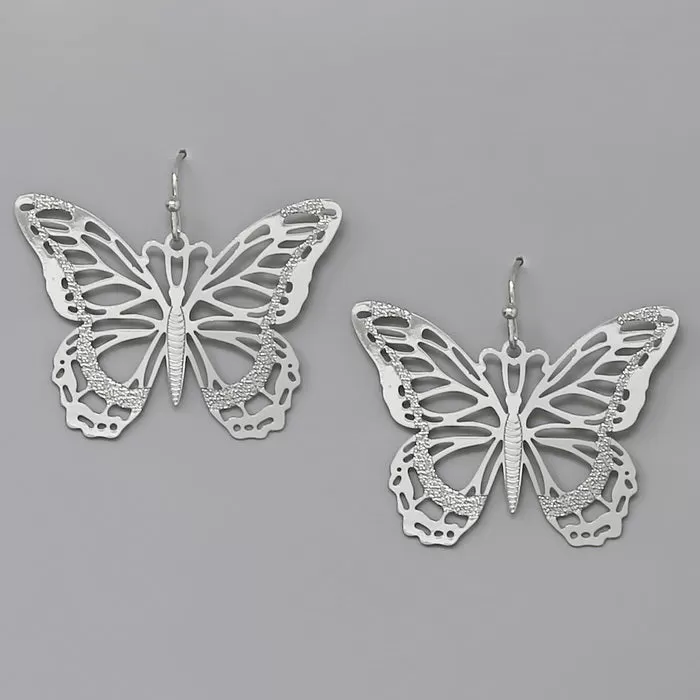 Butterfly Cutout Filigree Earrings