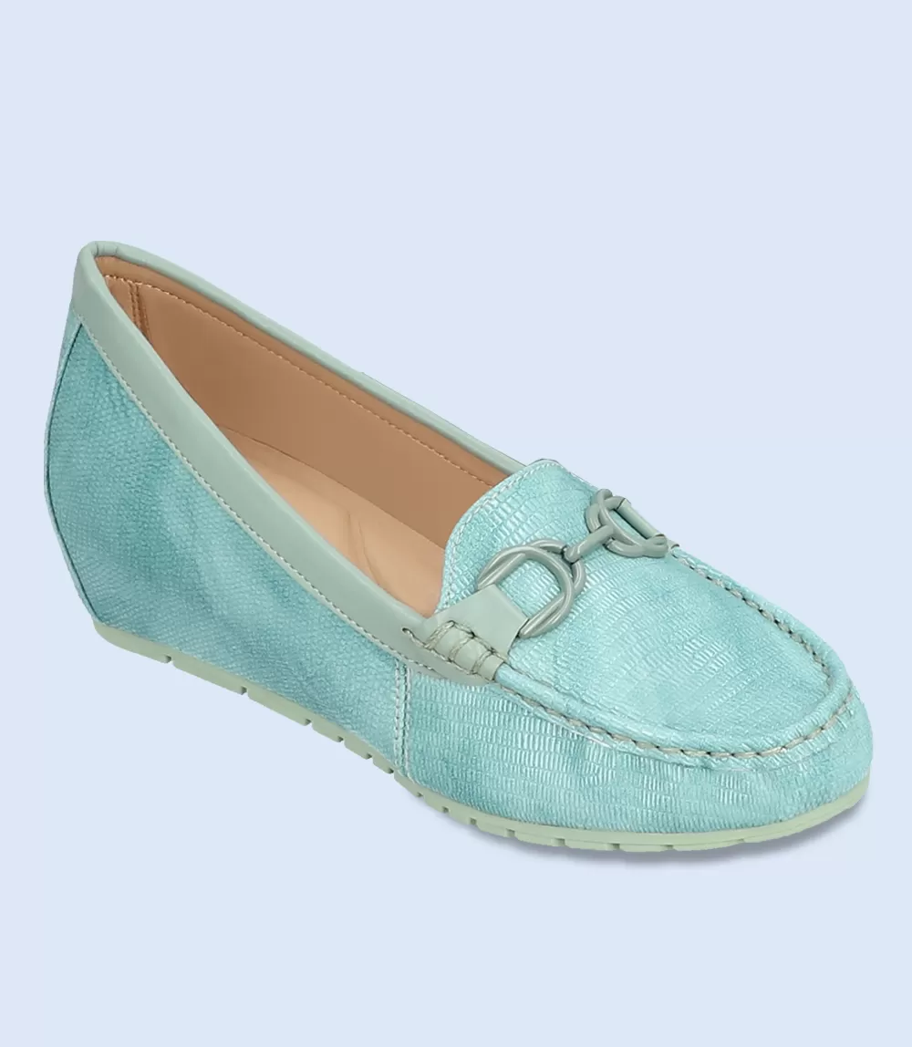 BW8299-MINT-Women Comfort Moccasins