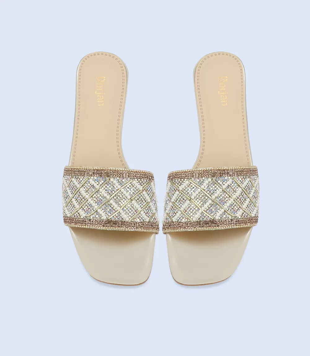 BW8751-GOLDEN-Women Formal Slipper