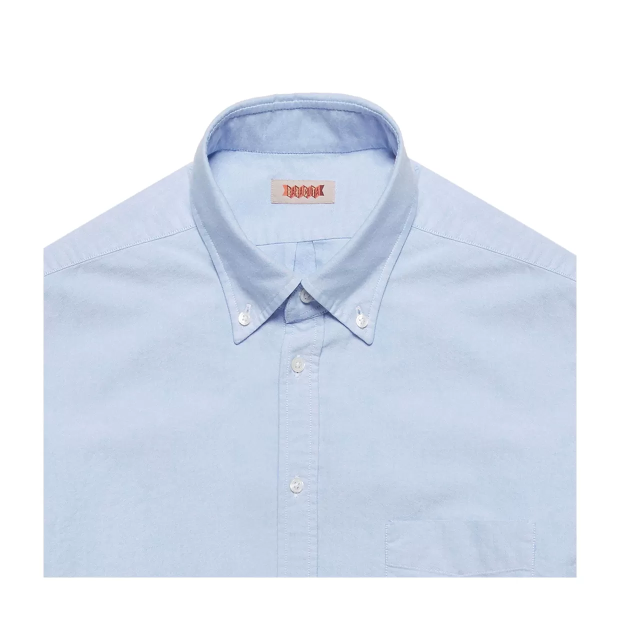 Camicia Baracuta Washed Oxford Celeste