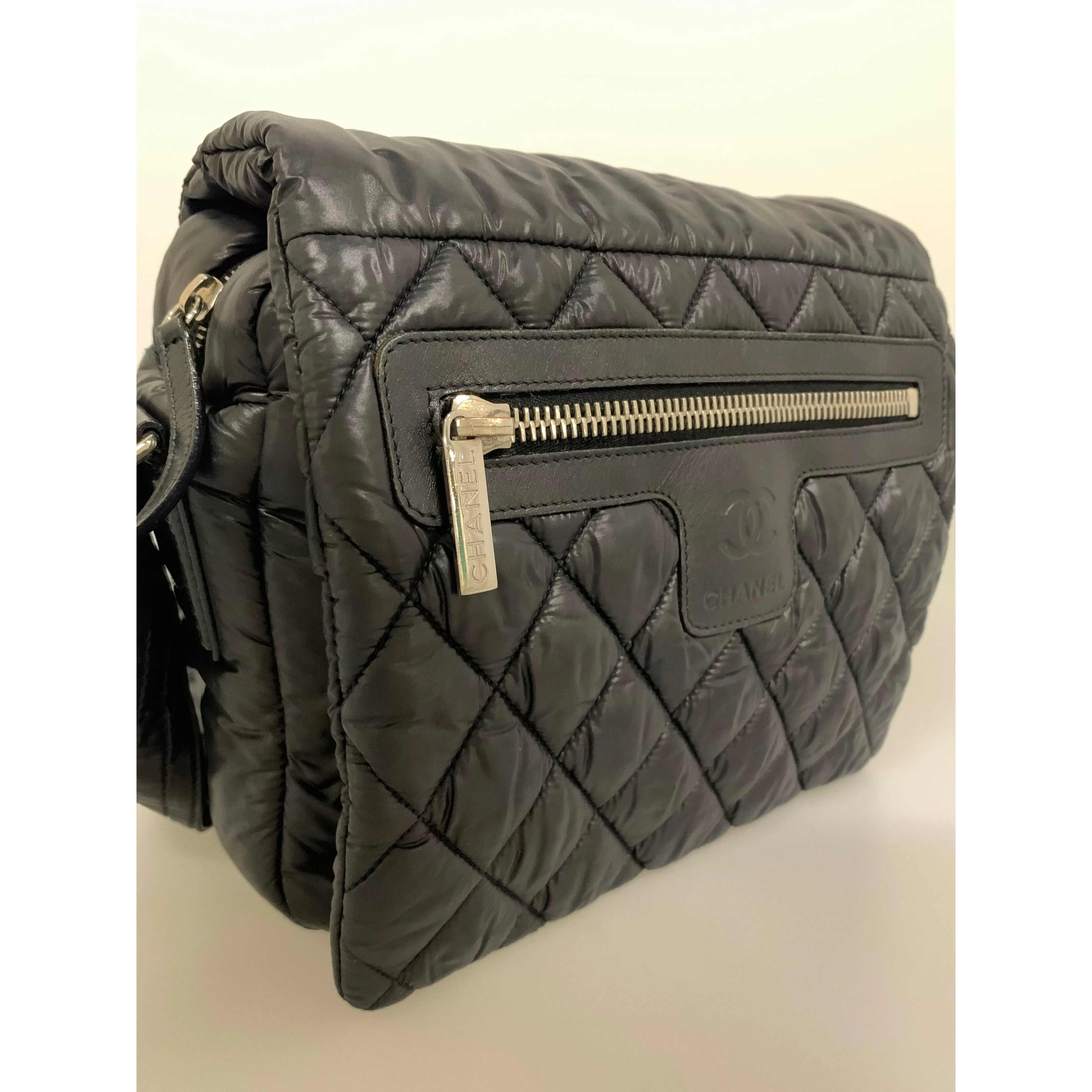 #CHANEL/COCO COCOON・Cross Body Bag/BLK/Nylon/A48616