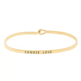 CHOOSE LOVE Message Bracelet