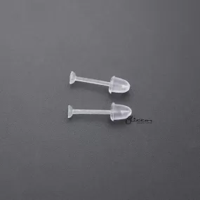 Clear Invisible Earrings Retainer | Light Flat Top Ear Piercing