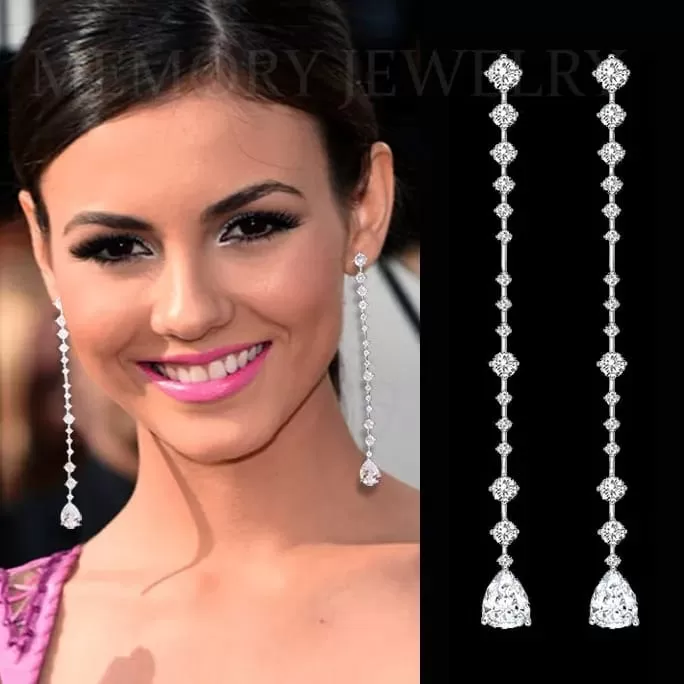 CZ Crystal Drop Party Earring