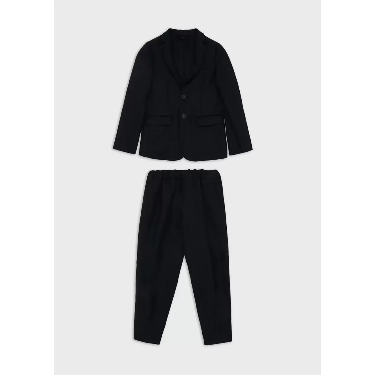 Emporio Armani Boys Linen Suit_Navy 3L4VJ8