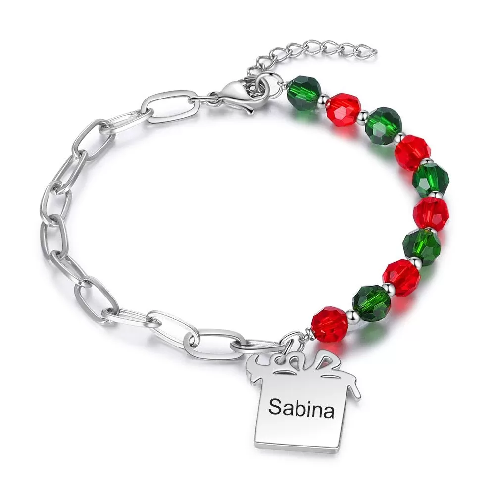 Engraved Name Bracelets for Women