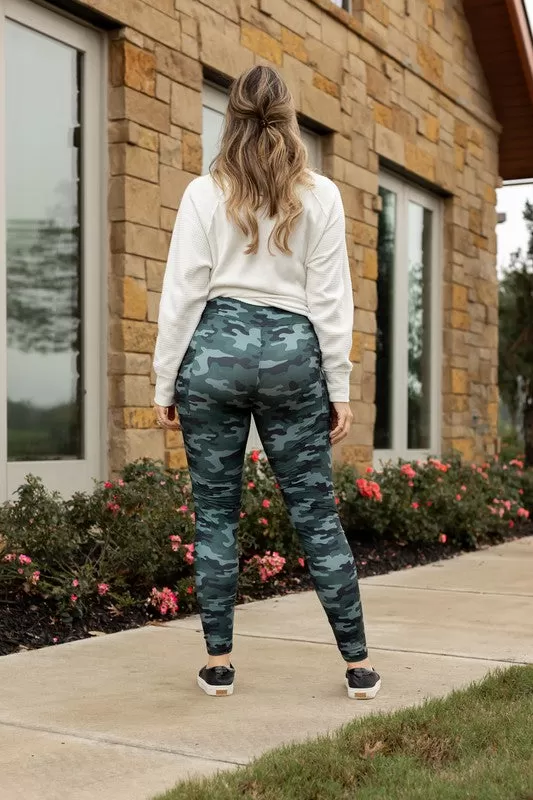 Full Length Camo Leggings with Pockets