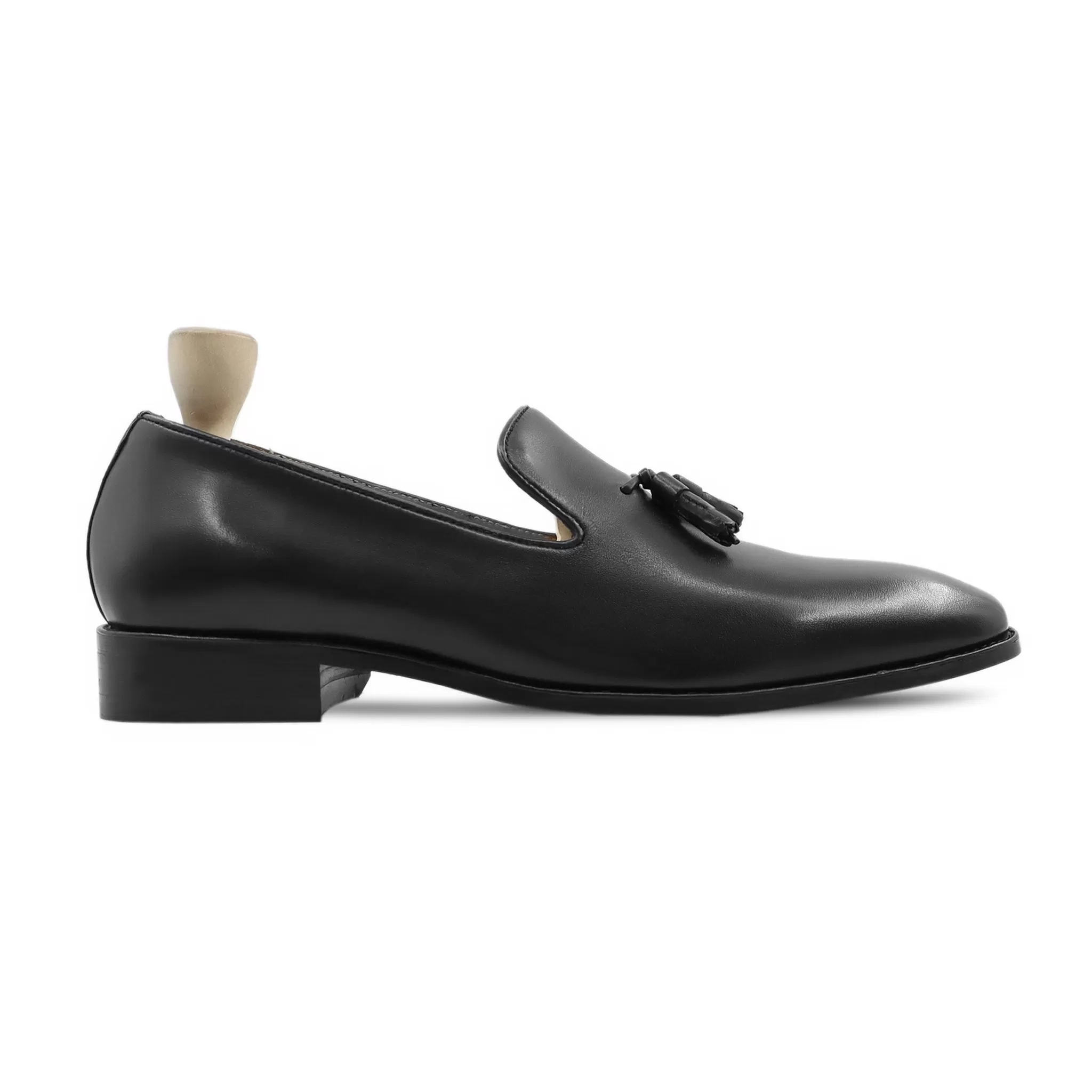 Hafnium - Men's Black Calf Leather Loafer