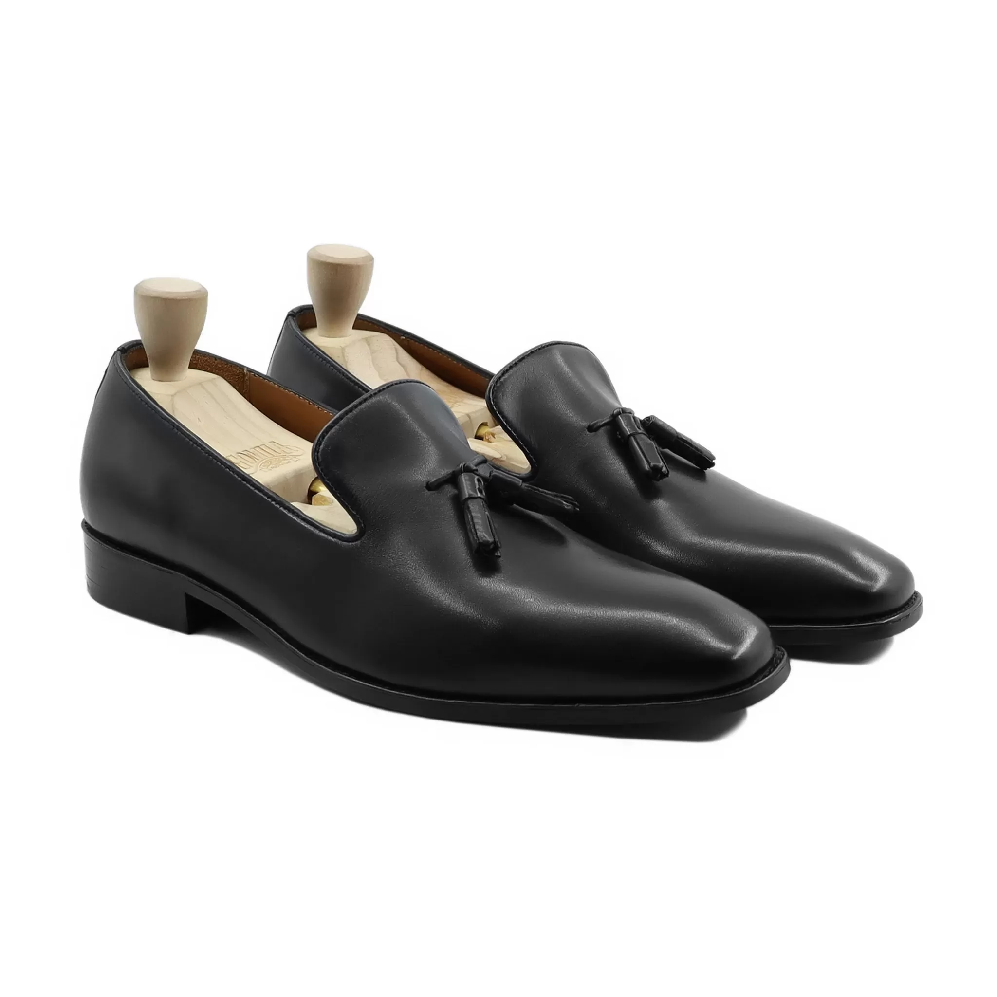 Hafnium - Men's Black Calf Leather Loafer