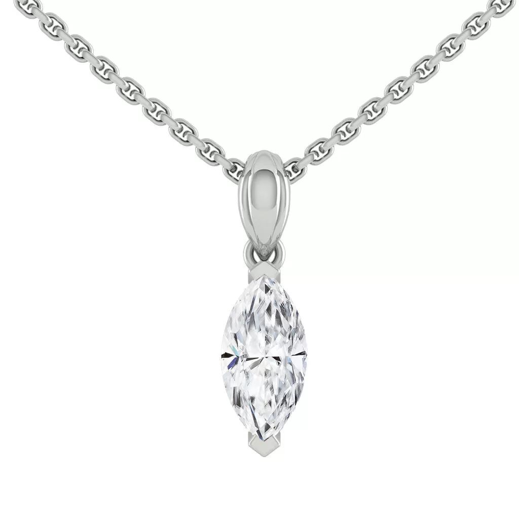 Kaela Marquise Necklace Lab Diamond