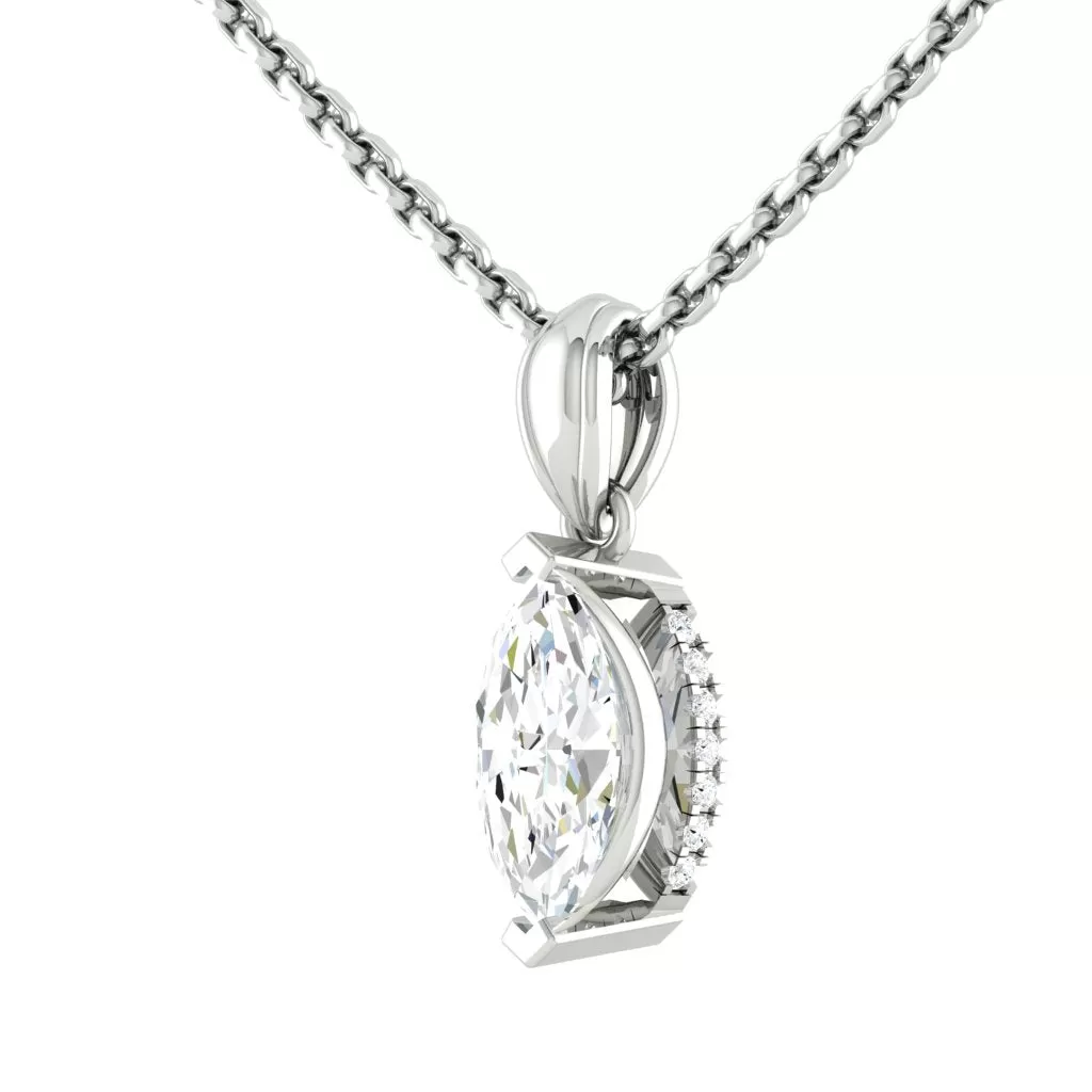 Kaela Marquise Necklace Lab Diamond